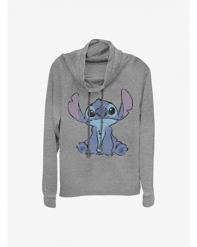 Disney Lilo & Stitch Simply Stitch Cowlneck Long-Sleeve Girls Top $15.80 Tops