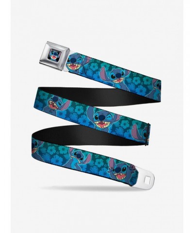 Disney Lilo & Stitch Expressions Hibiscus Collage Green Blue Fade Seatbelt Belt $9.71 Belts