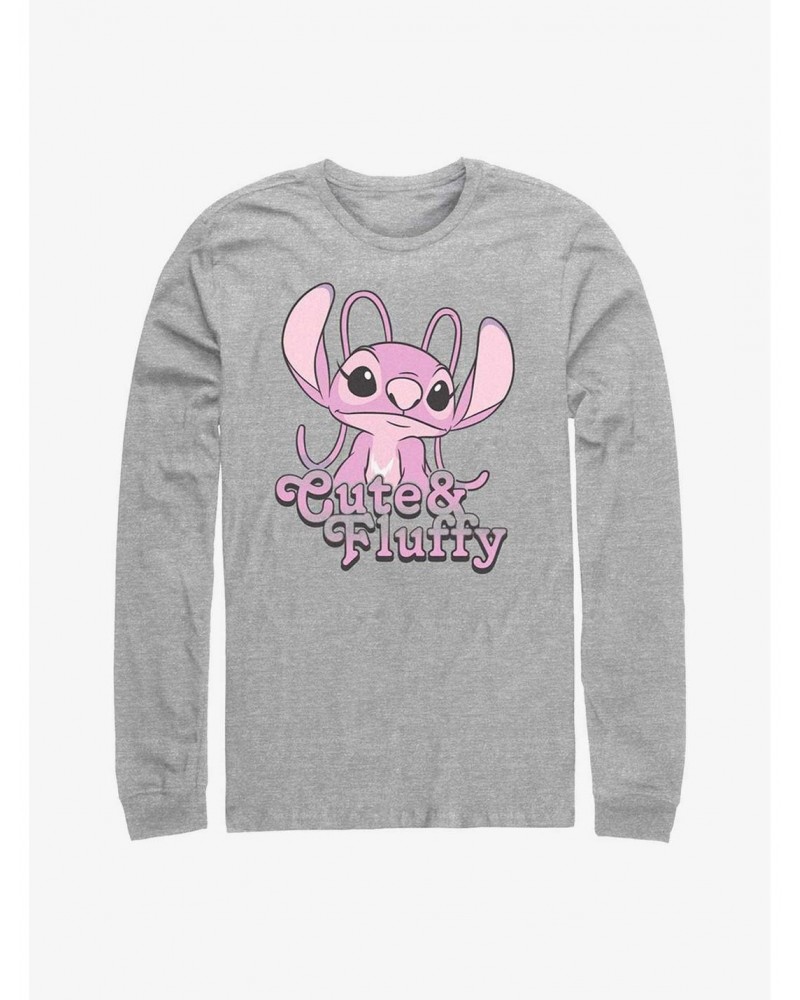 Disney Lilo & Stitch Fluffy Angel Long Sleeve T-Shirt $8.16 T-Shirts