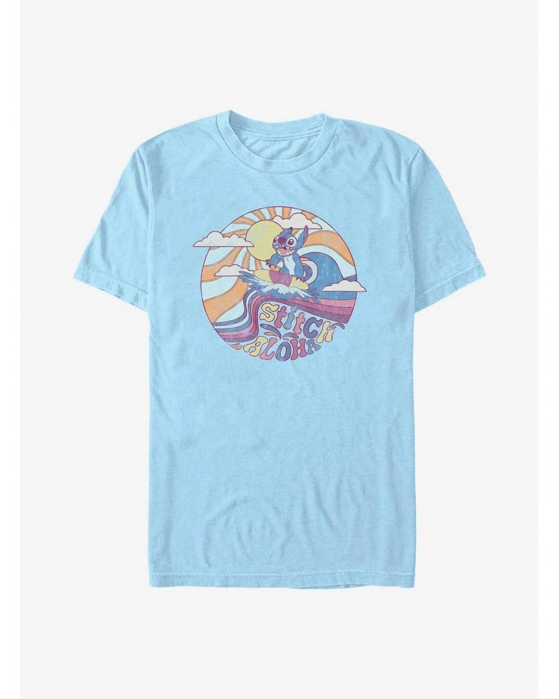 Disney Lilo & Stitch Ride The Waves T-Shirt $9.56 T-Shirts