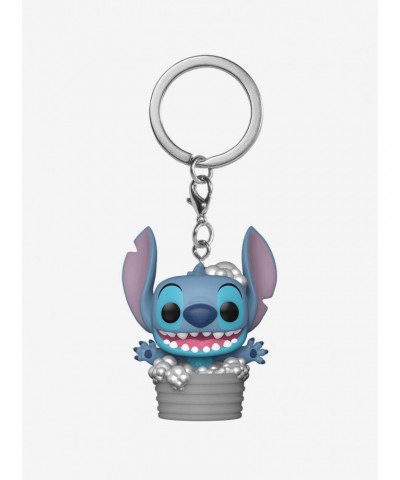 Funko Disney Lilo & Stitch Pocket Pop! Stitch In Bathtub Vinyl Figure Key Chain 2022 HT Expo Exclusive $3.65 T-Shirts