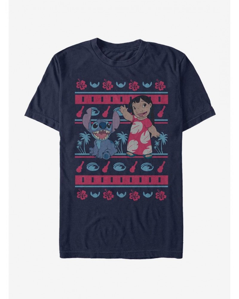 Disney Lilo & Stitch Holiday Lilo Hawaiian Pattern T-Shirt $7.46 T-Shirts