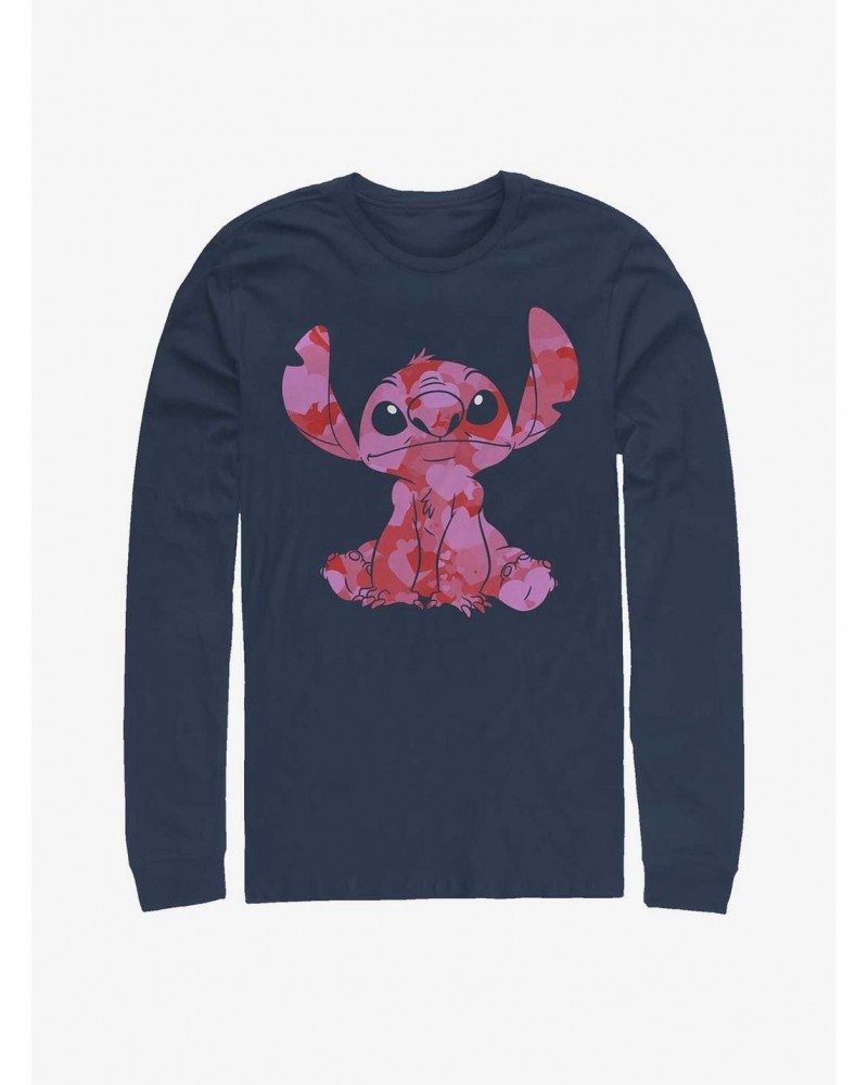 Disney Lilo & Stitch Heart Fill Long-Sleeve T-Shirt $8.42 T-Shirts