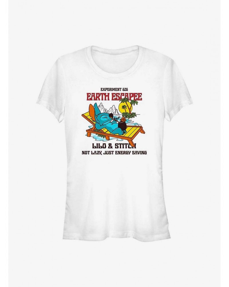 Dsny Lilo Stch Lazy Stitch Back Girls T-Shirt $9.56 T-Shirts