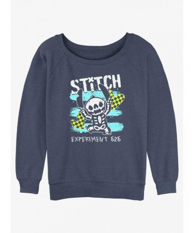 Disney Lilo & Stitch Emo Skelestitch Slouchy Sweatshirt $14.76 Sweatshirts