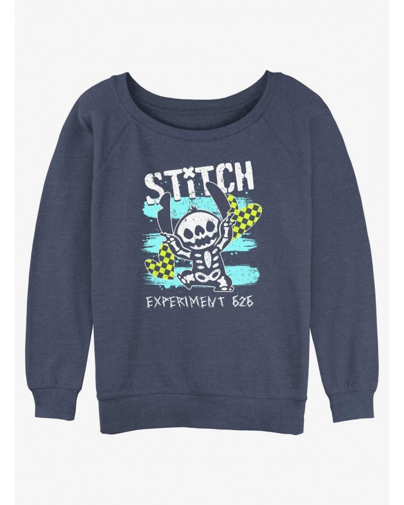 Disney Lilo & Stitch Emo Skelestitch Slouchy Sweatshirt $14.76 Sweatshirts