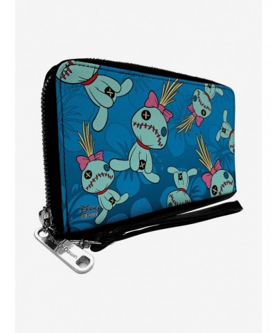 Disney Lilo & Stitch Scrump Hibiscus Zip Around Wallet $13.26 Wallets