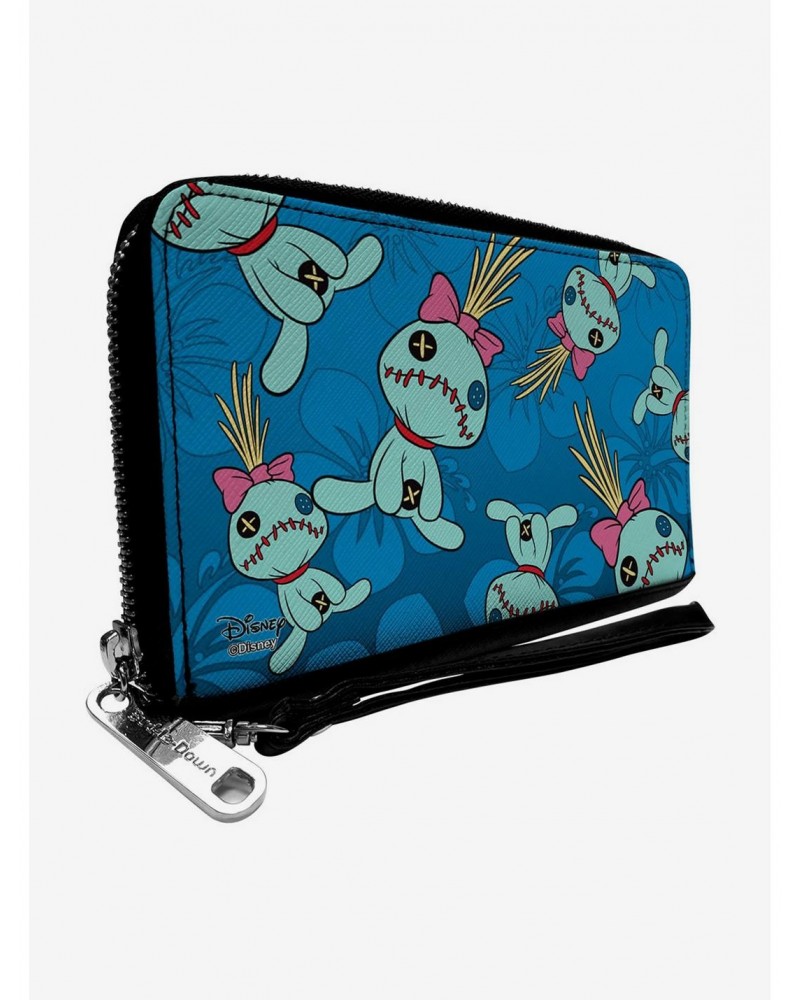 Disney Lilo & Stitch Scrump Hibiscus Zip Around Wallet $13.26 Wallets