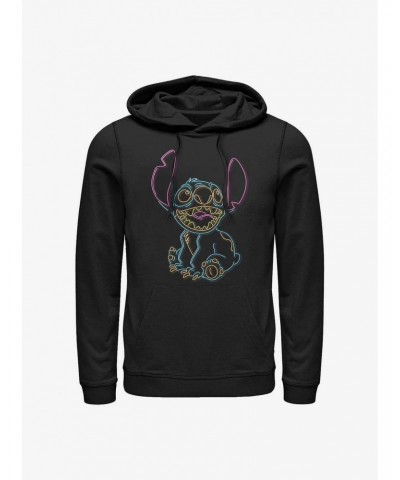 Disney Lilo & Stitch Neon Stitch Hoodie $15.09 Hoodies