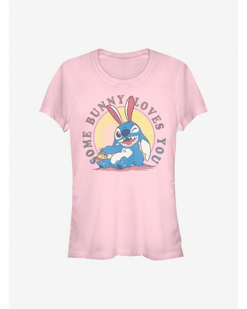 Disney Lilo & Stitch Some Bunny Loves You Girls T-Shirt $8.17 T-Shirts