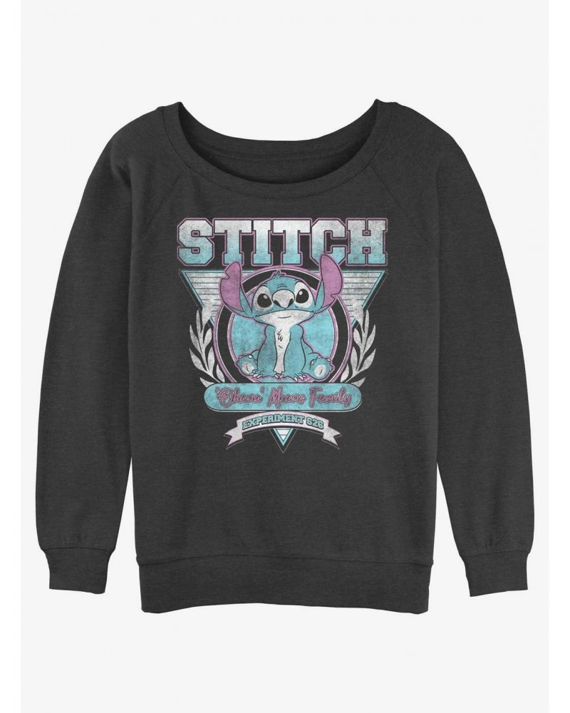 Disney Lilo & Stitch Experiment 626 Girls Slouchy Sweatshirt $14.46 Sweatshirts