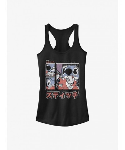 Disney Lilo & Stitch Japanese Text Girls Tank $6.77 Tanks