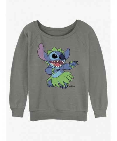 Disney Lilo & Stitch Big Hula Girls Slouchy Sweatshirt $8.86 Sweatshirts