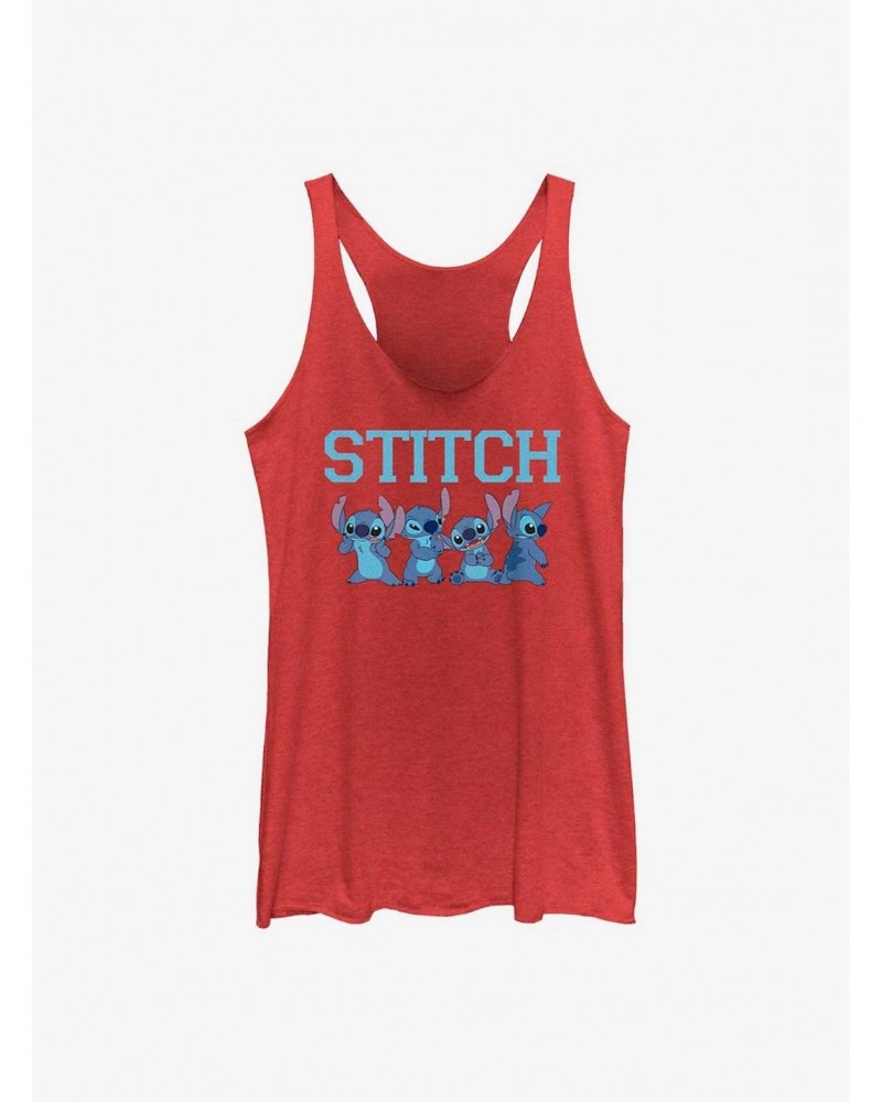 Dsny Lilo Stch The Stitches Happy Stitch Girls Raw Edge Tank $6.63 Tanks