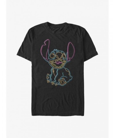 Disney Lilo & Stitch Neon Stitch T-Shirt $7.84 T-Shirts