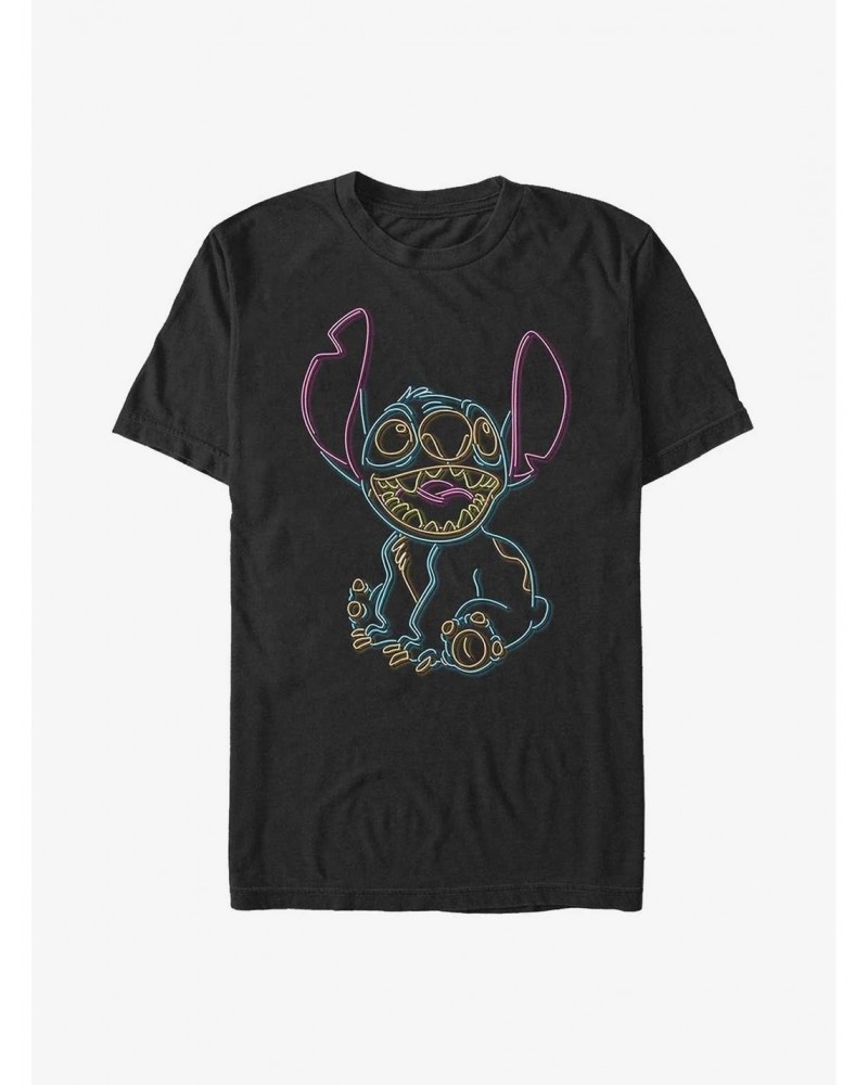 Disney Lilo & Stitch Neon Stitch T-Shirt $7.84 T-Shirts