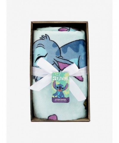 Disney Lilo & Stitch Sleepy Stitch & Pineapples Throw Blanket $10.85 Blankets