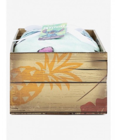 Disney Lilo & Stitch Sleepy Stitch & Pineapples Throw Blanket $10.85 Blankets