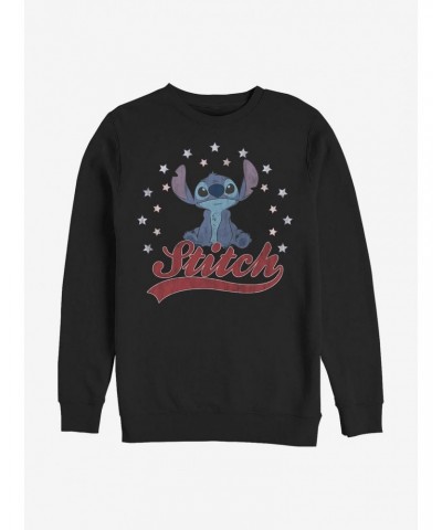 Disney Lilo & Stitch Star Banner Crew Sweatshirt $10.63 Sweatshirts