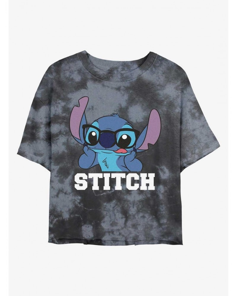 Disney Lilo & Stitch Smart Stitch Tie-Dye Girls Crop T-Shirt $11.56 T-Shirts