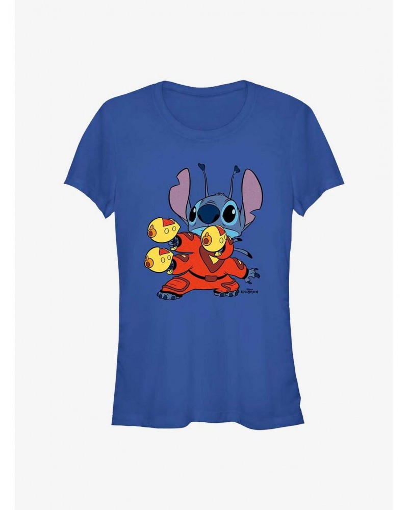 Disney Lilo & Stitch Stick 'Em Up Girls T-Shirt $6.57 T-Shirts