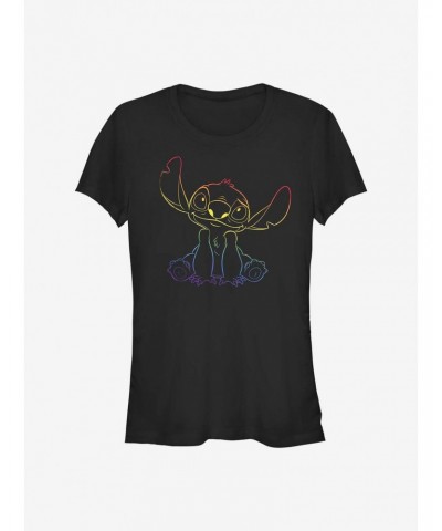 Disney Stitch Rainbow Pride Stitch T-Shirt $6.77 T-Shirts