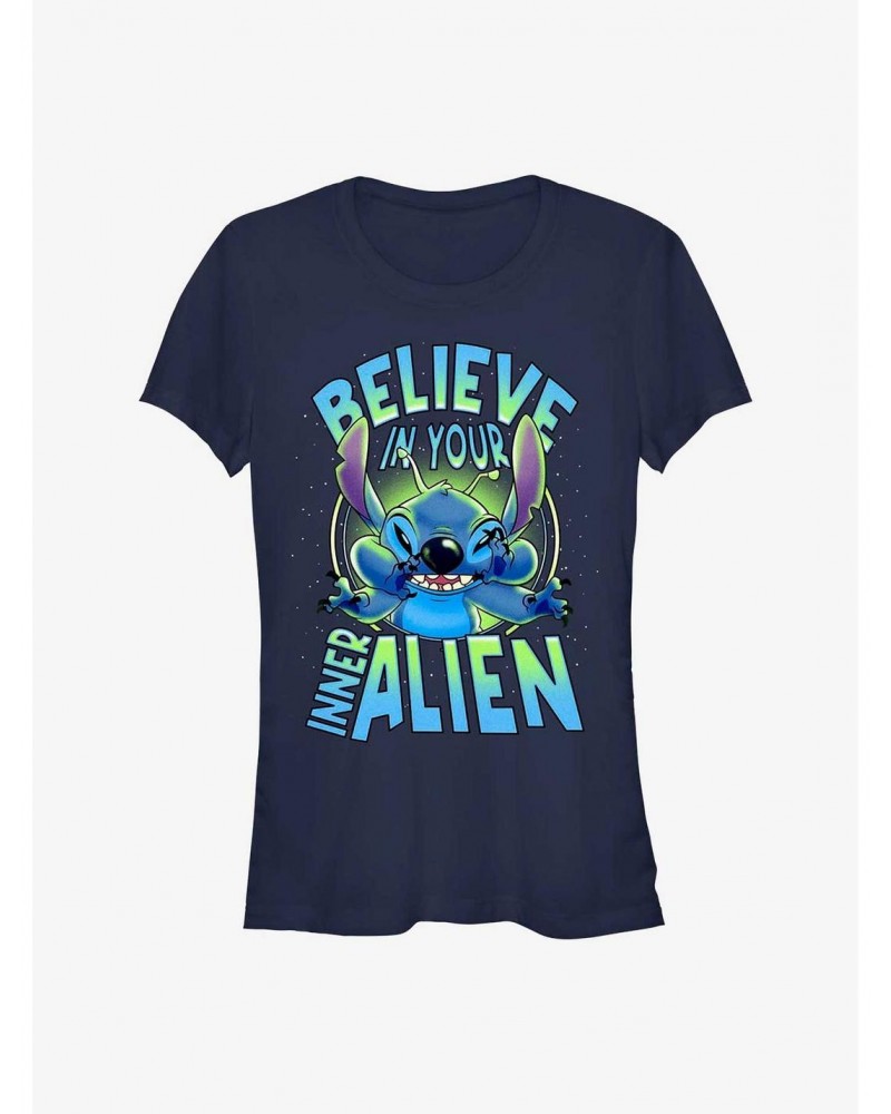 Disney Lilo & Stitch Inner Alien Girls T-Shirt $6.57 T-Shirts