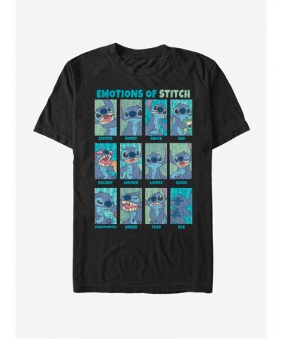 Disney Lilo & Stitch Emotions Of Stitch T-Shirt $8.60 T-Shirts