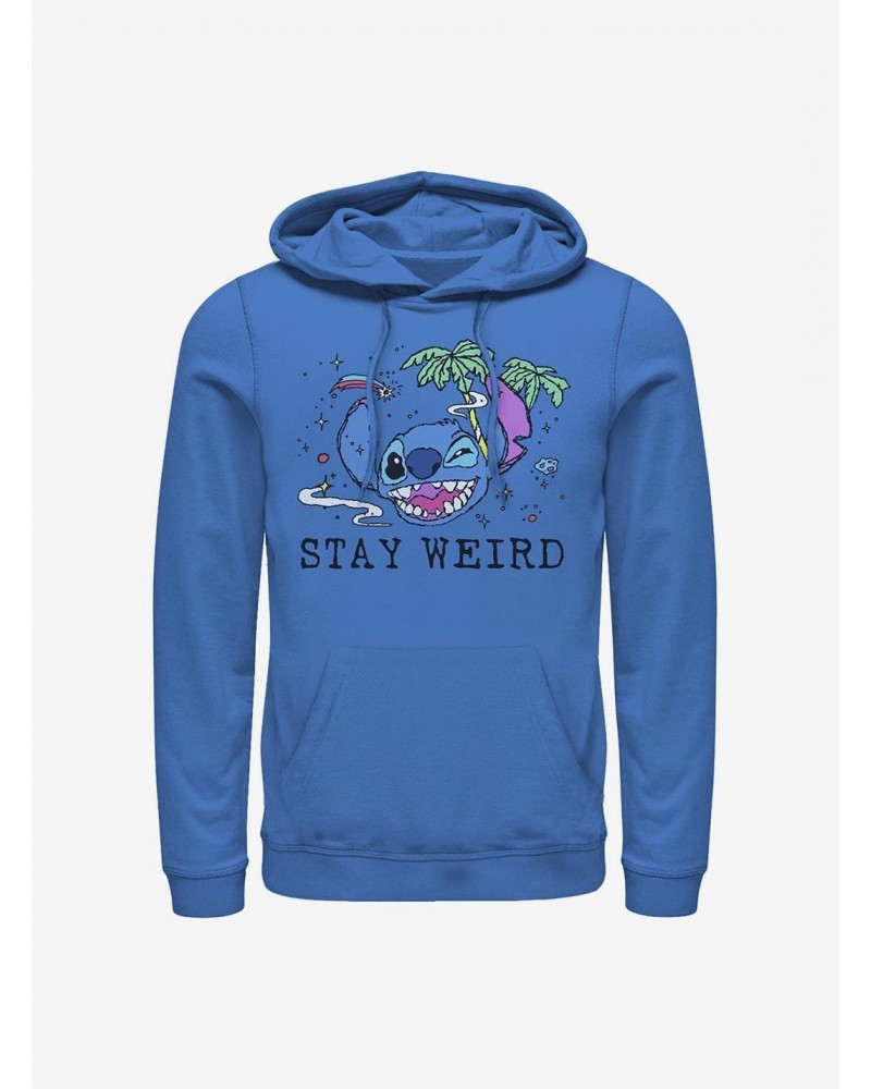 Disney Lilo & Stitch Stay Weird Stitch Hoodie $14.73 Hoodies