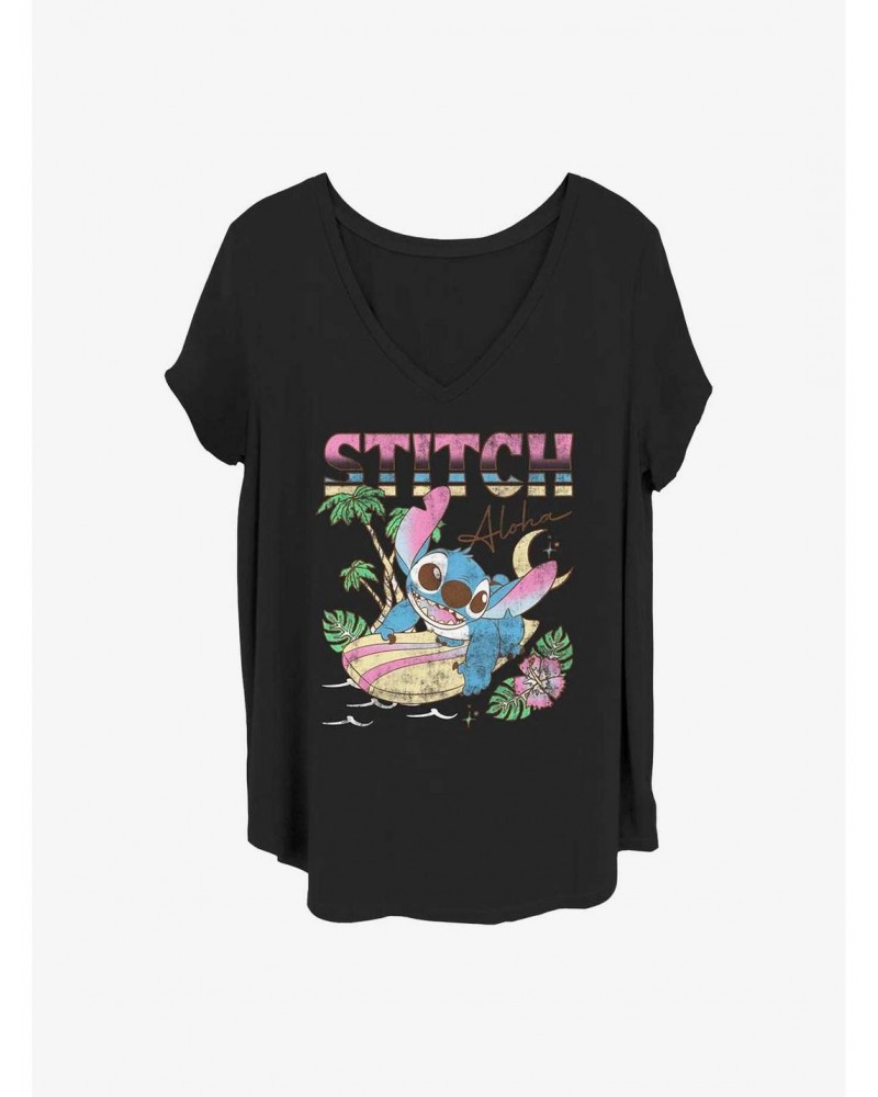 Disney Lilo & Stitch Aloha Stitch Girls T-Shirt Plus Size $8.79 T-Shirts