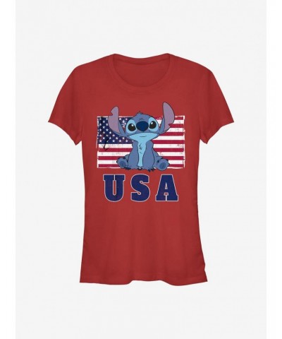 Disney Lilo & Stitch 'Merica Stitch Girls T-Shirt $7.77 T-Shirts