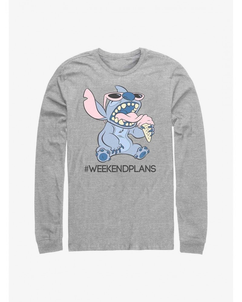 Disney Lilo & Stitch Weekend Plans Long Sleeve T-Shirt $7.90 T-Shirts