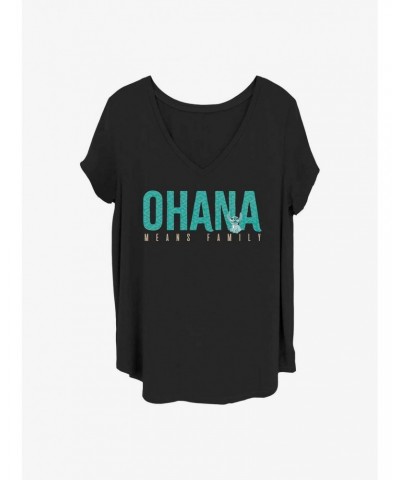 Disney Lilo & Stitch Ohana Means Family Girls T-Shirt Plus Size $7.63 T-Shirts