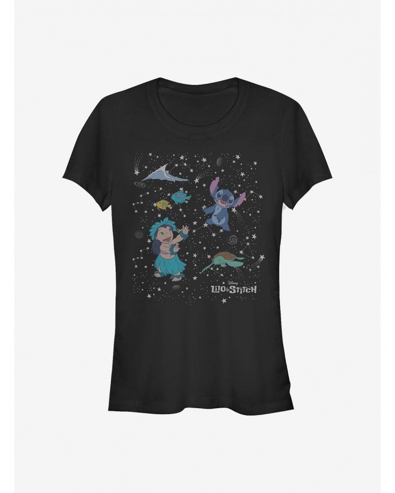 Disney Lilo & Stitch Constelation Lilo Stitch Girls T-Shirt $9.76 T-Shirts