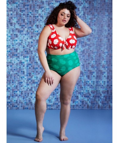 Disney Lilo & Stitch Leaf High-Waisted Swim Bottoms Plus Size $6.40 Bottoms