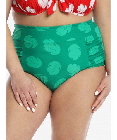 Disney Lilo & Stitch Leaf High-Waisted Swim Bottoms Plus Size $6.40 Bottoms