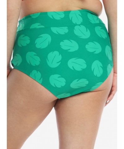 Disney Lilo & Stitch Leaf High-Waisted Swim Bottoms Plus Size $6.40 Bottoms