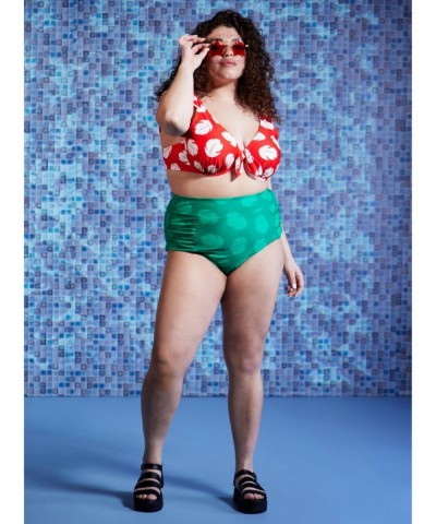 Disney Lilo & Stitch Leaf High-Waisted Swim Bottoms Plus Size $6.40 Bottoms