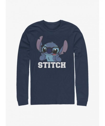 Disney Lilo & Stitch Tongue Out Long-Sleeve T-Shirt $8.95 T-Shirts