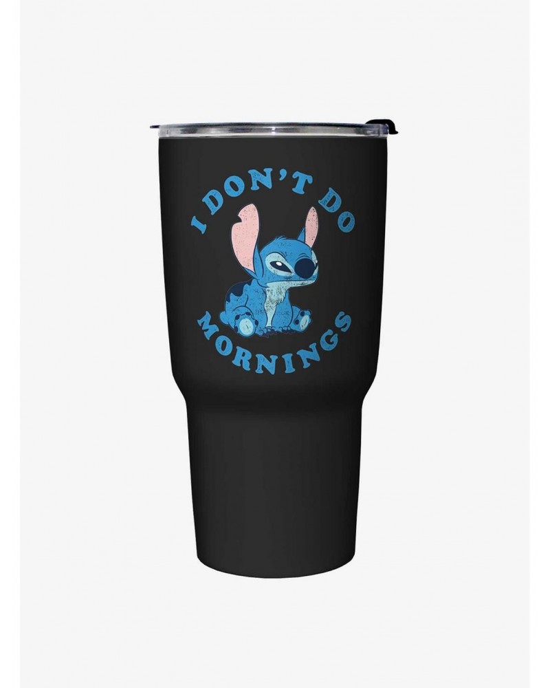 Disney Lilo & Stitch No Mornings Travel Mug $11.48 Mugs