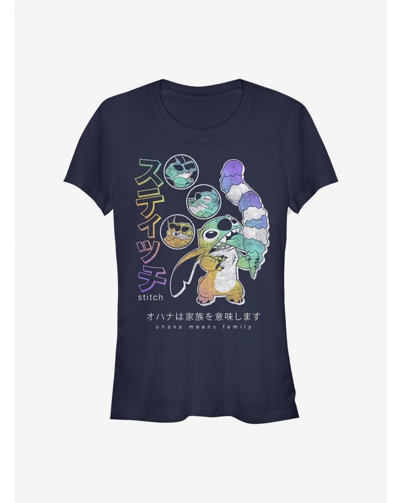 Disney Lilo & Stitch Japanese Stitch Girls T-Shirt $8.17 T-Shirts