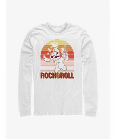 Disney Lilo & Stitch Rock And Roll Stitch Long Sleeve T-Shirt $9.21 T-Shirts