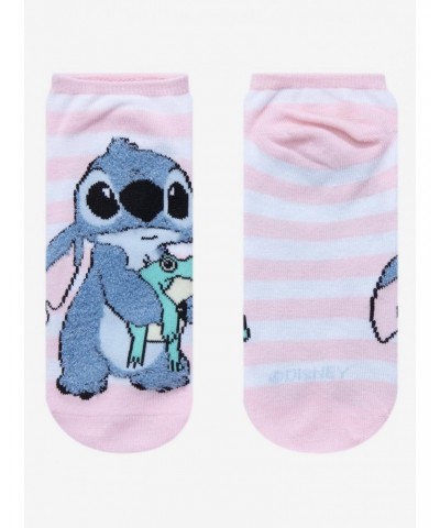 Disney Lilo & Stitch Frog Textured No-Show Socks $1.29 Socks