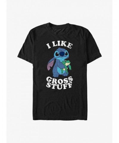 Disney Lilo & Stitch I Like Gross Stuff Stitch T-Shirt $9.18 T-Shirts