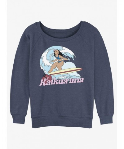 Disney Lilo & Stitch Hawaiian Sister Nani Girls Slouchy Sweatshirt $10.92 Sweatshirts