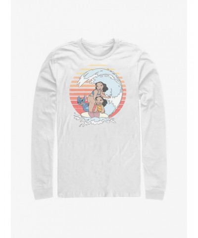 Disney Lilo & Stitch Family Surfing Long-Sleeve T-Shirt $7.90 T-Shirts