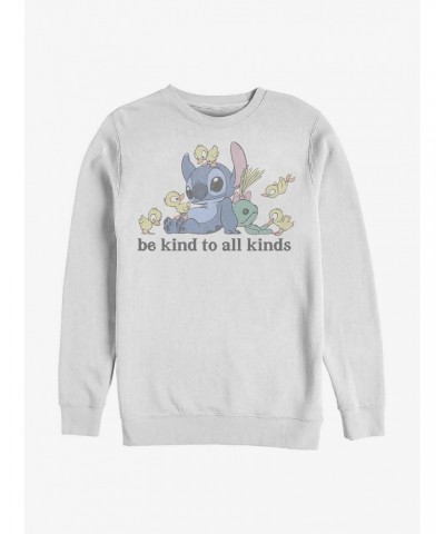 Disney Lilo & Stitch Be Kind To All Kinds Crew Sweatshirt $13.87 Sweatshirts