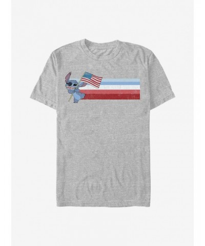 Disney Lilo & Stitch Flag Stitch T-Shirt $8.03 T-Shirts