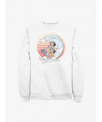 Disney Lilo & Stitch Family Surfing Crew Sweatshirt $10.63 Sweatshirts