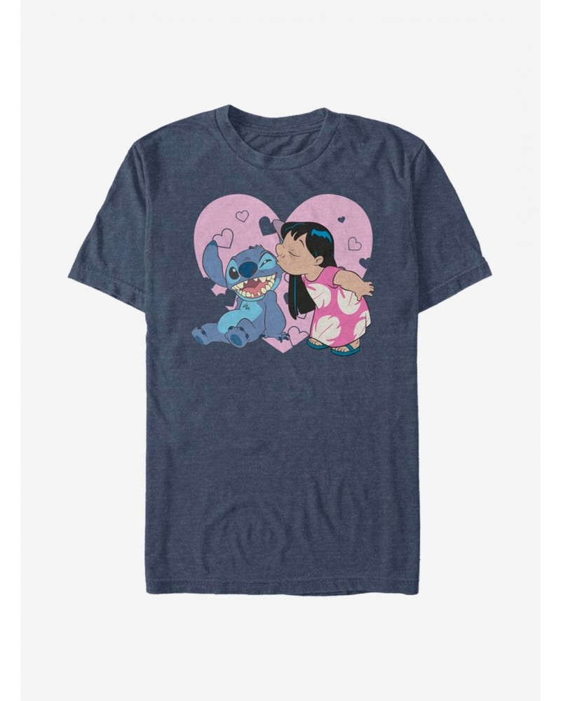 Disney Lilo & Stitch Lilo And Valentine Kisses T-Shirt $8.41 T-Shirts